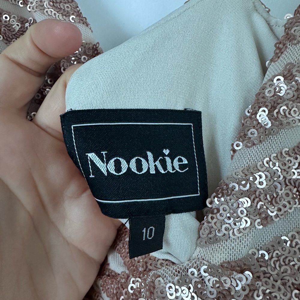 Nookie Sequin Dress in Champagne - Picture 4 of 4